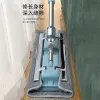 Mop with cloth, flat mop, stainless steel plate, rag, large mop, household all-in-one mop, wooden floor mop 0127 Specification image
